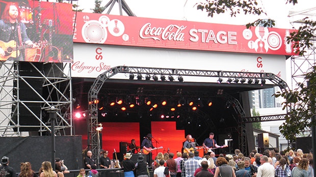 The Coca-Cola Stage puts on free performances every night of Stampede.