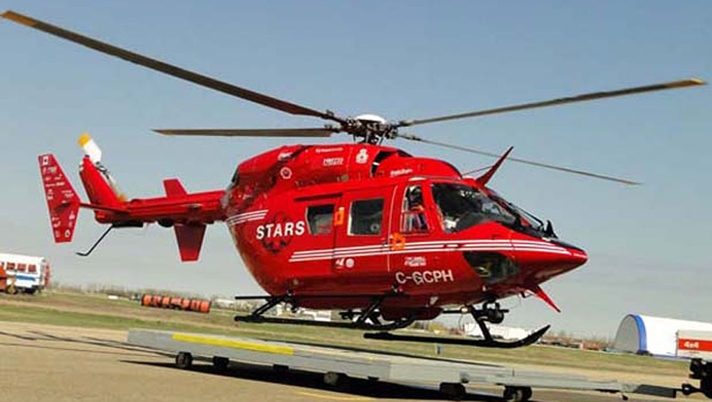 STARS Air Ambulance was dispatched to the scene of an early morning crash on the Trans-Canada Highway west of Calgary. (File)