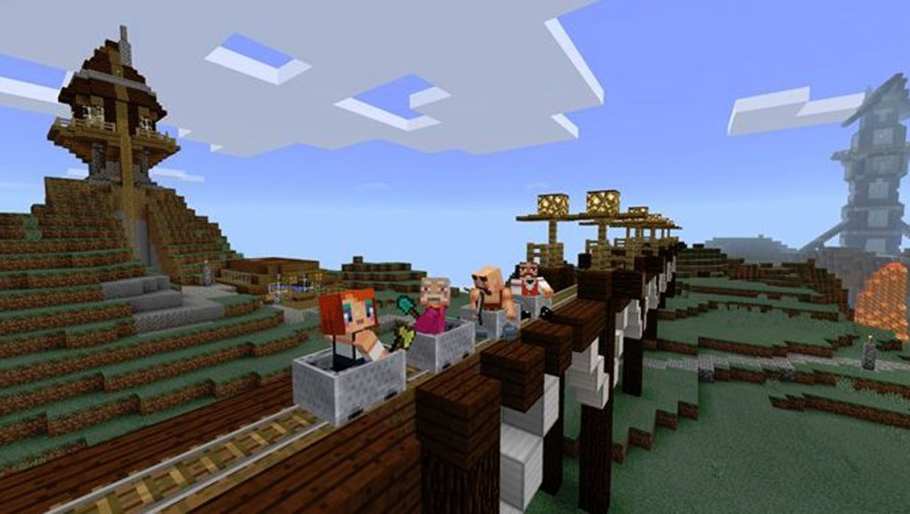While it doesn't have a lot of the features the regular game of Minecraft possesses, a Calgary teacher says local students will learn a lot in the city's program. (File/Mojang/Microsoft)