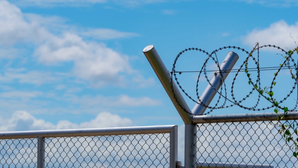 A stock photo of a razor wire fence. (Getty Images)