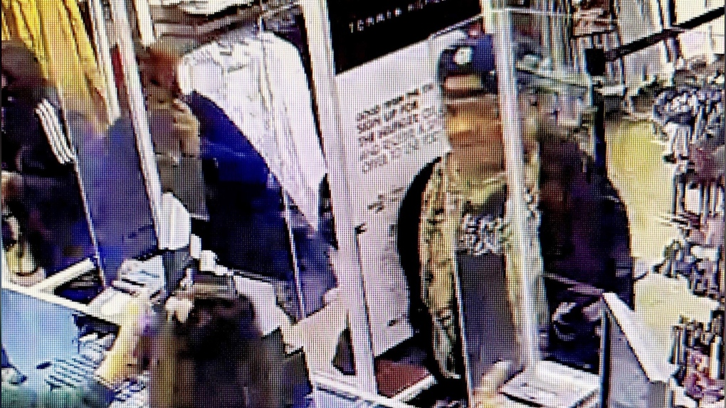 RCMP released this image of an assault suspect after a shopper was punched unprovoked at CrossIron Mills. (RCMP handout)