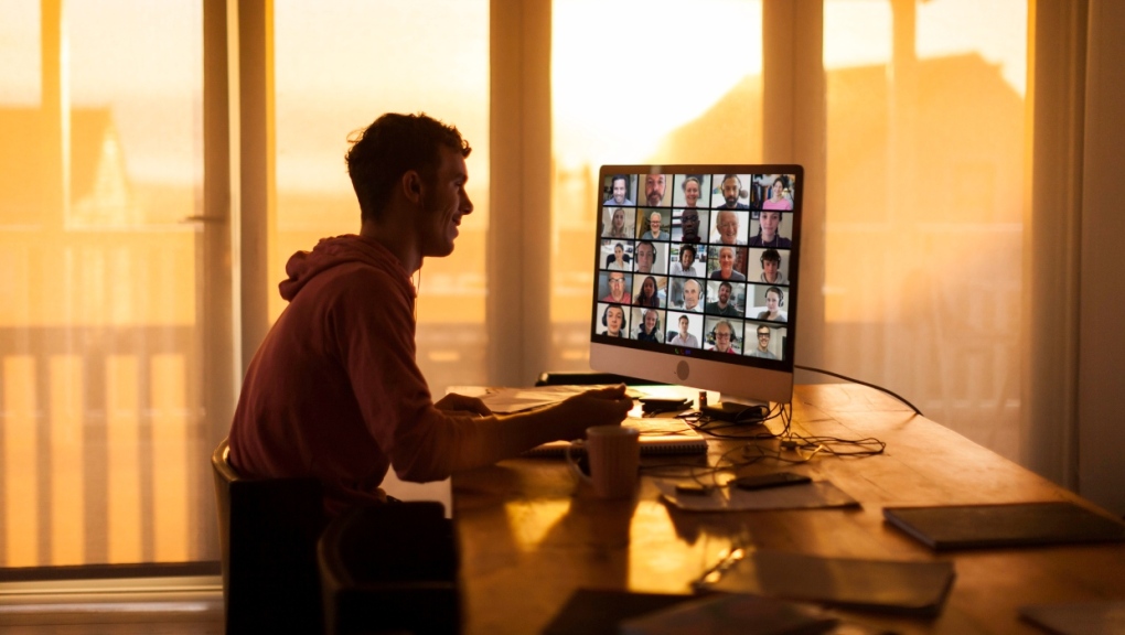 A stock photo of a student on a video call during an online class. (Getty Images)
