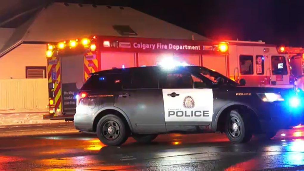 A woman was transported to hospital in critical condition Tuesday evening after being struck by a vehicle in northwest Calgary