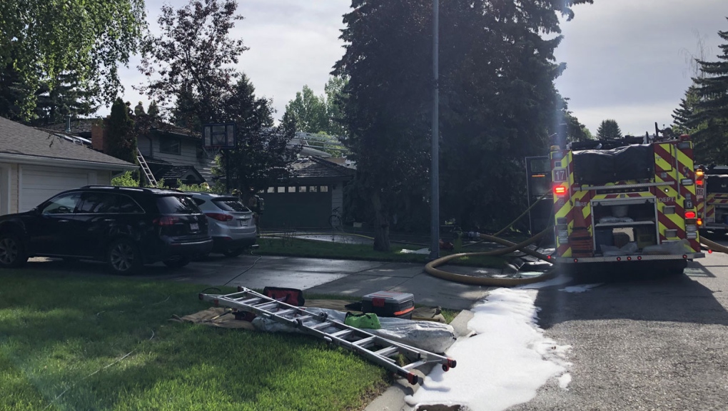The Calgary Fire Department was called to a northwest home early Saturday.