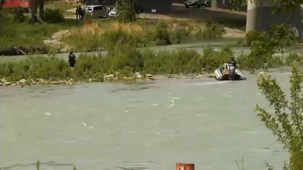 A woman's body was pulled from the Bow River Friday. 
