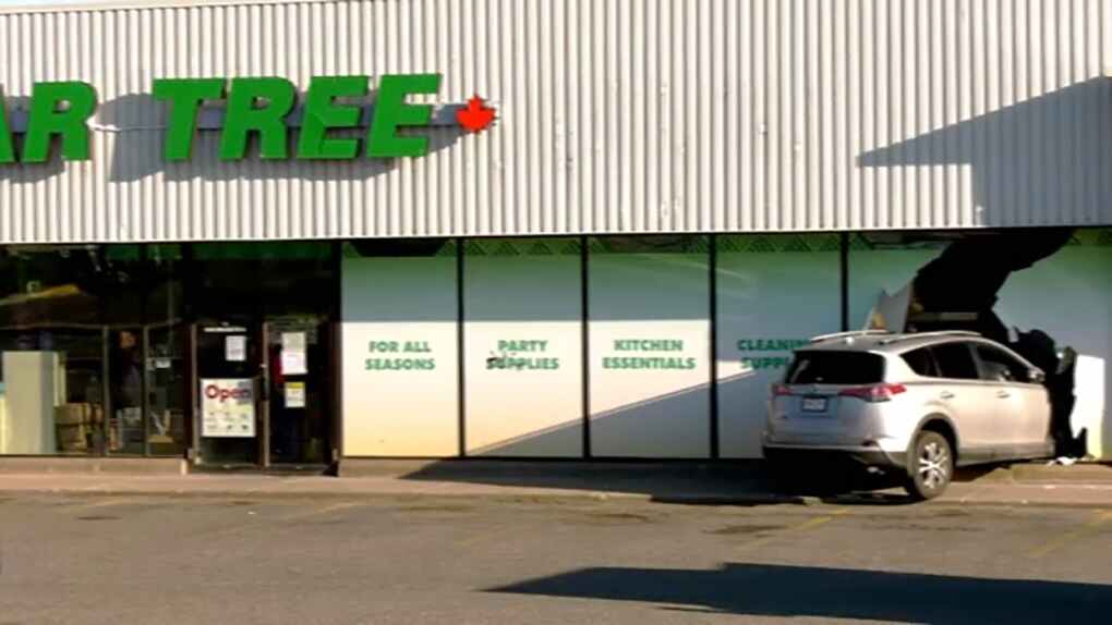 No employees or customers were injured when an SUV drove into a Dollar Tree store on Macleod Trail S.E. Monday night around 7 p.m.