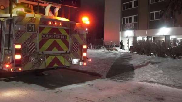 Fire crews were called around 6:30 p.m. to the apartment building and found water streaming through the lobby (CTV News Calgary).
