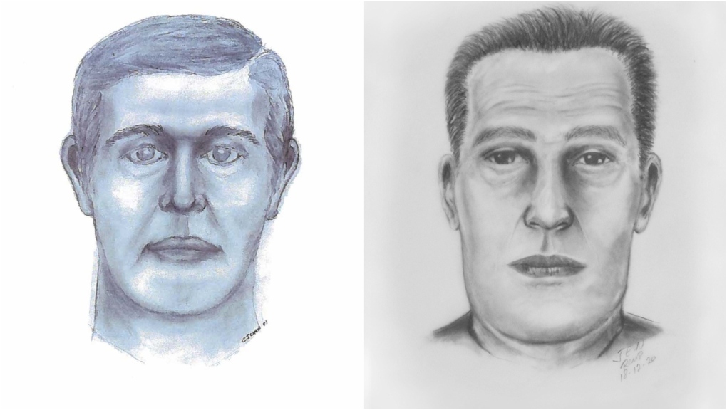 Banff RCMP said two composite sketches of the human remains were completed in 2001 and 2018 in an effort to show what the man may have looked like.