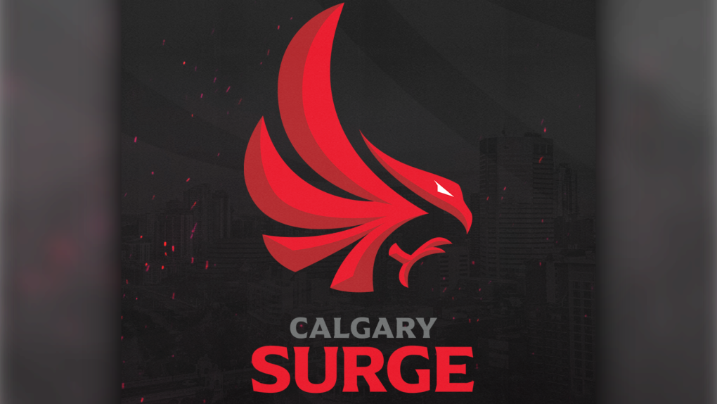 The Calgary Surge logo was unveiled Oct. 19 at WinSport. (image: CEBL)