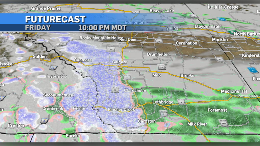 Southern Alberta snowfall warnings CTV News
