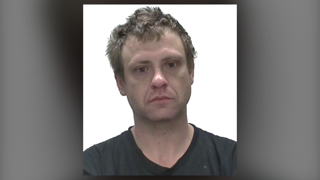 Jeremy Mackenzie Toth, 36, was arrested in relation to the recovery of stolen vehicles, guns and property in Lethbridge. (image: Lethbridge Police Service)