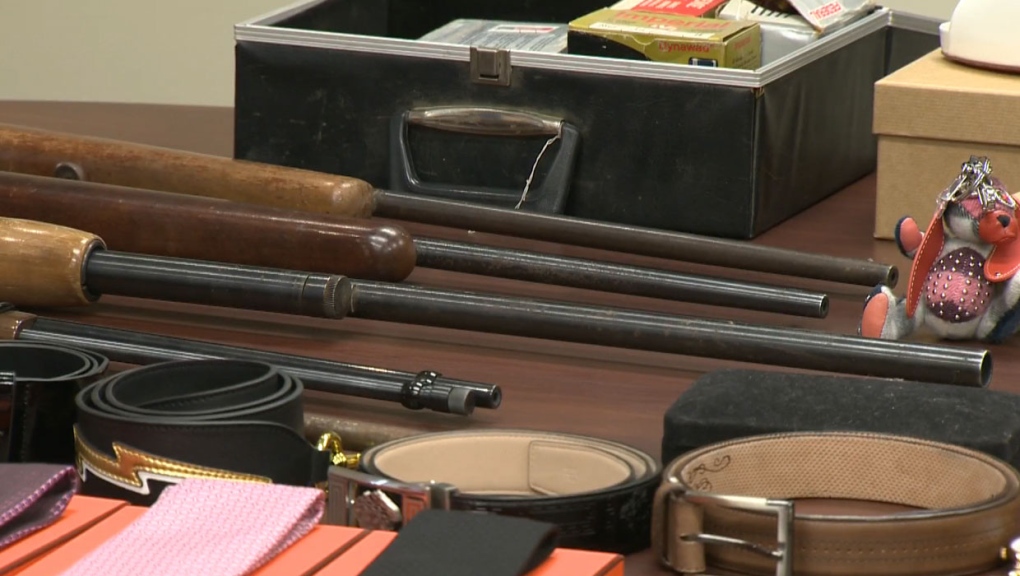 RCMP recovered five firearms as well as a large quantity of jewelry and high-end items that were reportedly taken during a series of break-and-enters between August and November 2022.