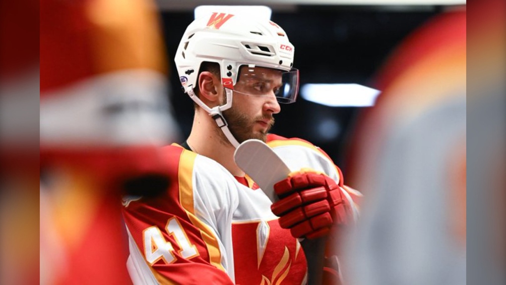Center Radim Zohorna was recalled by the Calgary Flames Friday ahead of the team's game against the Columbus Blue Jackets (Photo: Twitter@AHLWranglers)