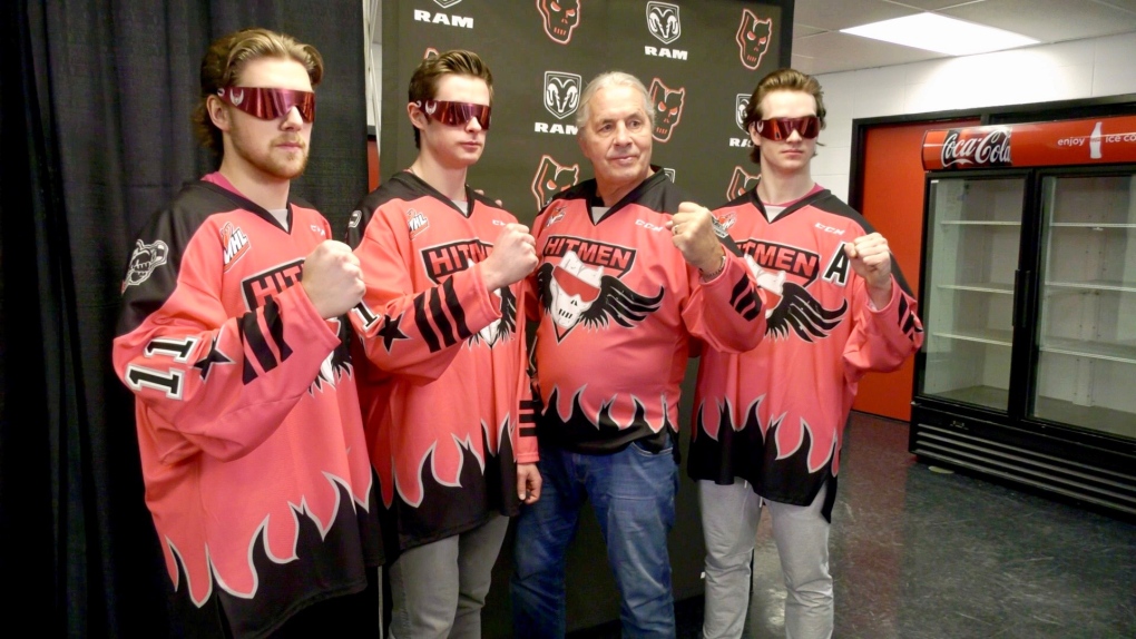 The Calgary Hitmen unveiled the jersey for the second annual Bret 'Hitman' Hart game in support of the Calgary Prostate Cancer Centre. 