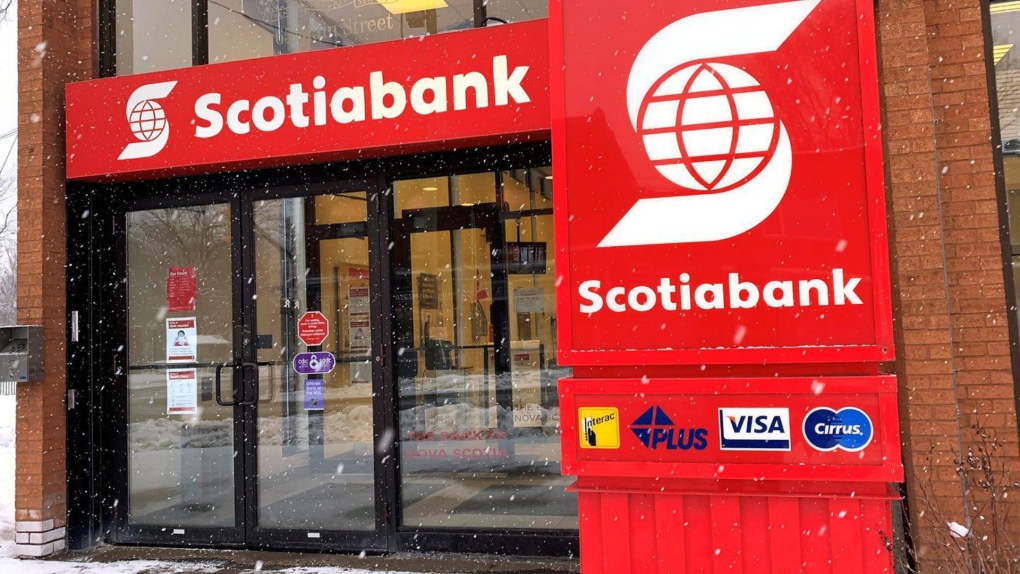A Scotiabank branch is shown in Ottawa on Tuesday, January 19, 2021. Craig Wong/The Canadian Press