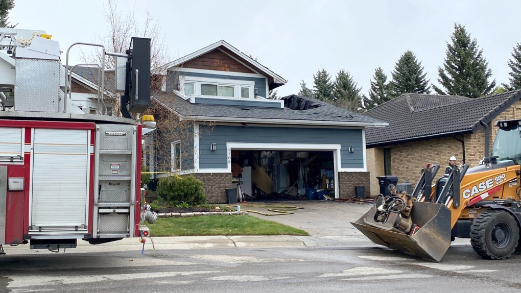 Fire crews were called to a home in the 1100 block of Varsity Estates Drive N.W.