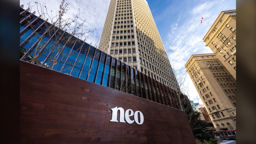 The Neo Financial office building is shown in Calgary in a company handout photo. (THE CANADIAN PRESS/HO-Neo Financial) 