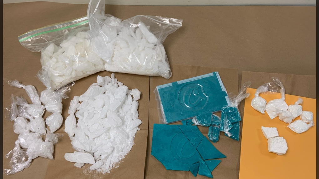 Drugs seized on June 15 in Lethbridge as part of an investigation that yielded the largest fentanyl haul in the city's history. (LPS)