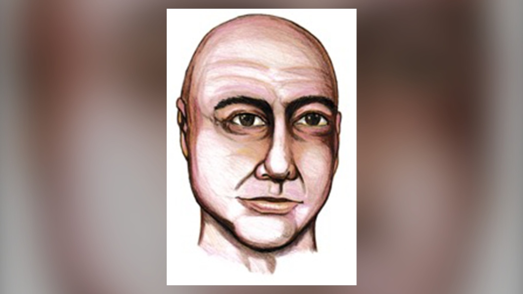 Composite sketch of the man found dead in the Bow River, south of the Calf Robe Bridge in southeast Calgary, on June 12. (Calgary Police Service)