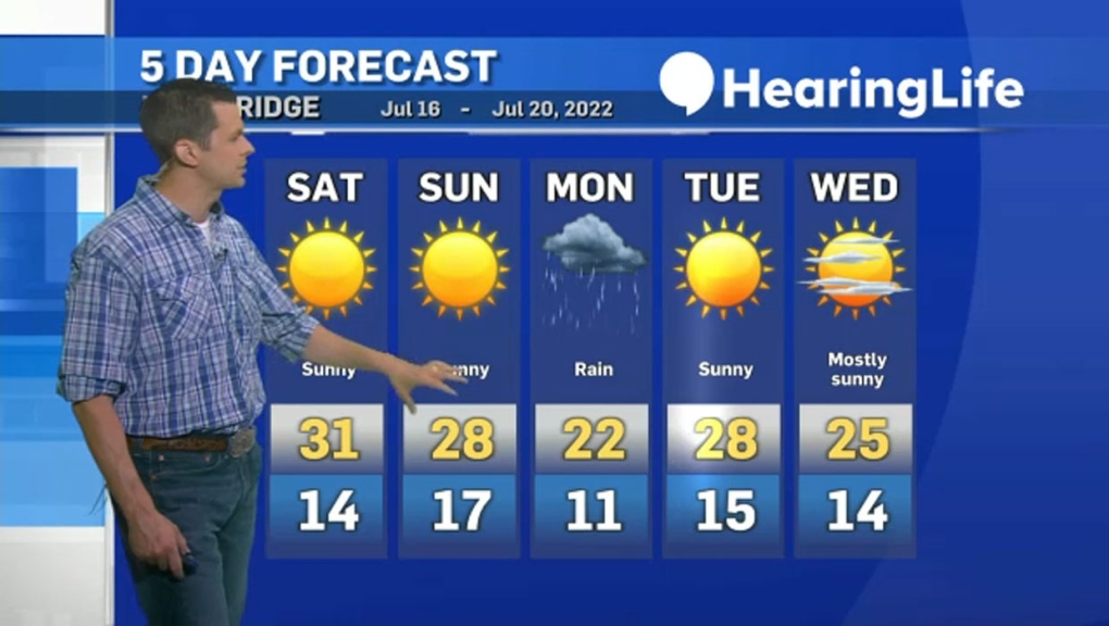 CTV Lethbridge Weather At 5 For Friday, July 15, 2022