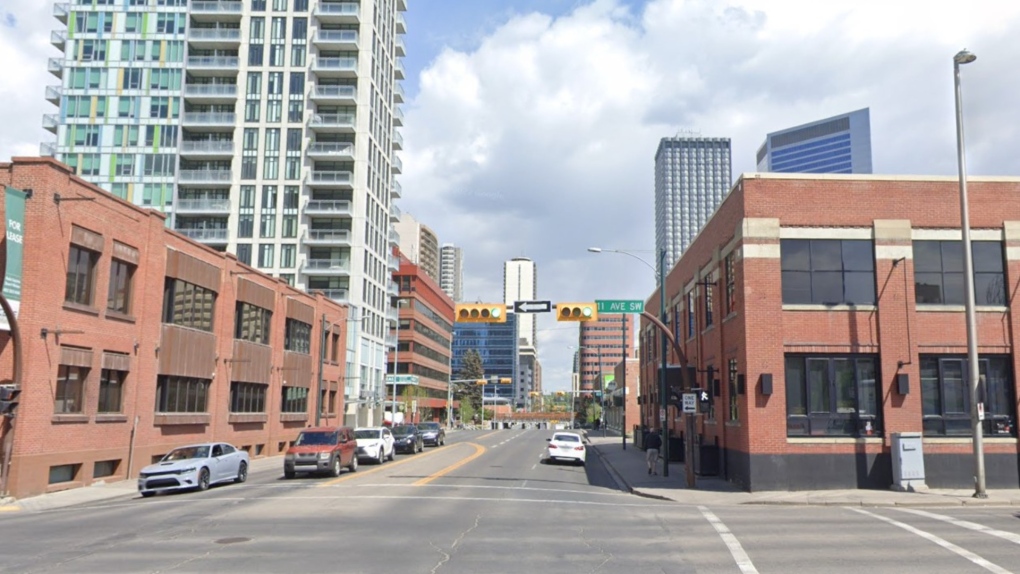 The City of Calgary is seeking design firms to reimagine Eighth Street S.W. between 17th Avenue and the Bow River. (Google Maps)