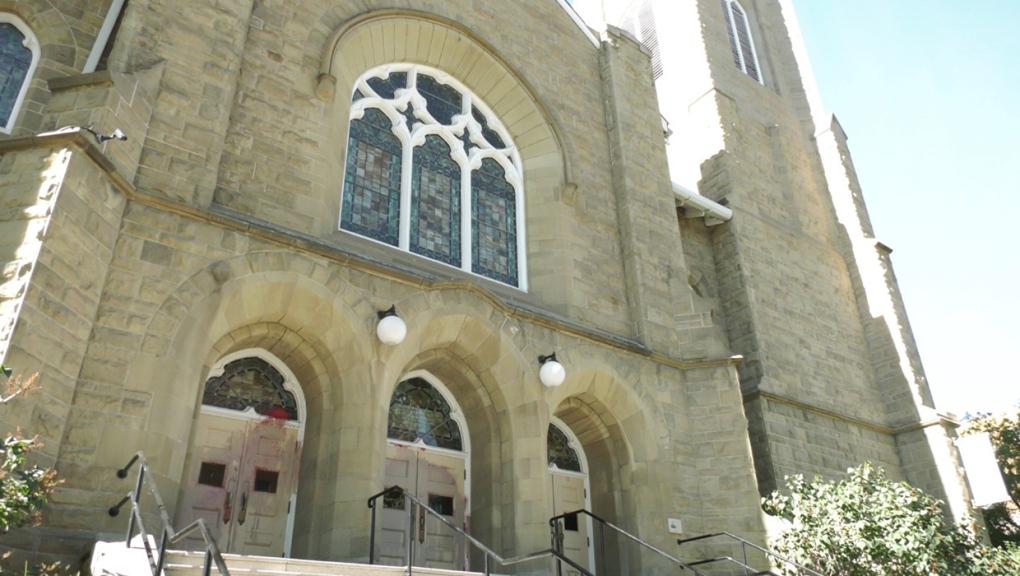 The church at the time, decided to keep the paint splattered across its doors to open a conversation about the importance of truth and reconciliation with Canada’s Indigenous people.