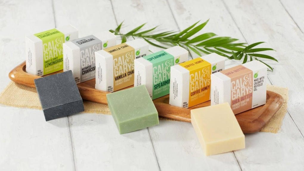 Calgary Co-op will be selling its locally-made carbon-capture soap in stores starting Jan. 16. (Supplied)