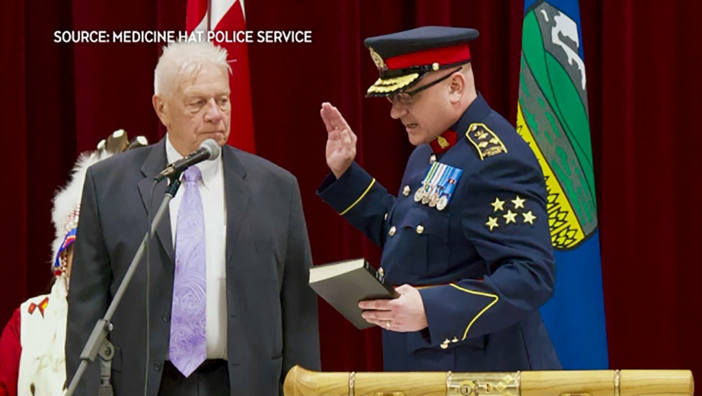 Medicine Hat police swore in new chief Alan Murphy Friday. Murphy served 27 years with the Edmonton police.