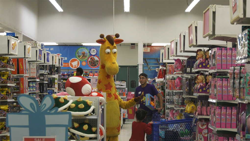 Close to 500 children were treated to a shopping spree Sunday at Toys R Us thanks to the Northmount Kiwanis Club
