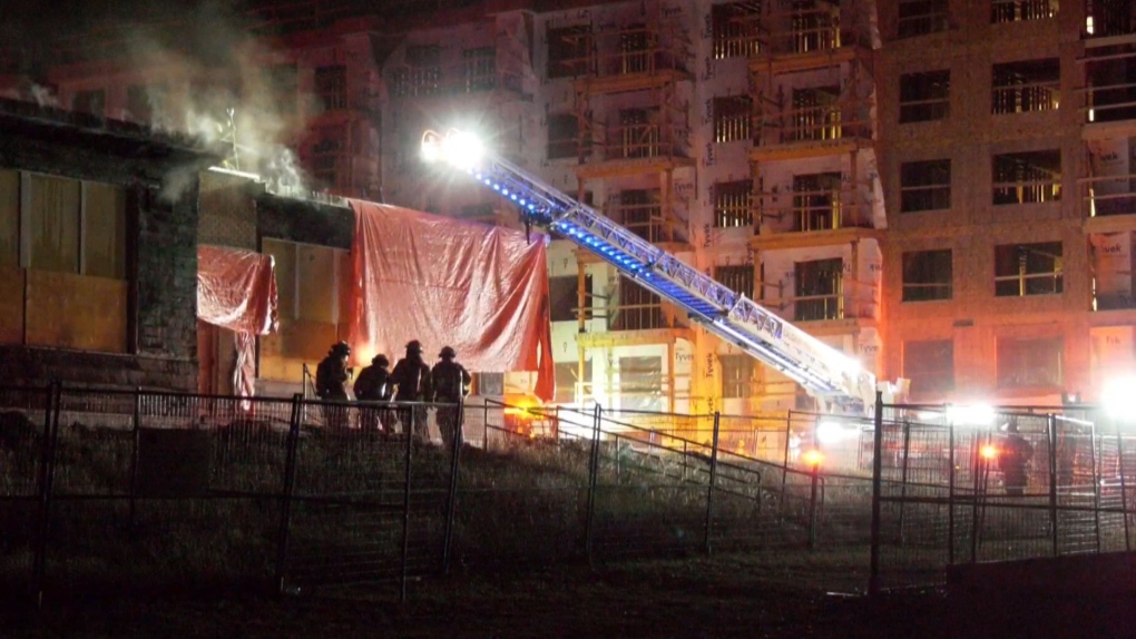 A fire broke out in Kingsland School on Monday night, the Calgary Fire Department told CTV News. The school was in the middle of being demolished.
