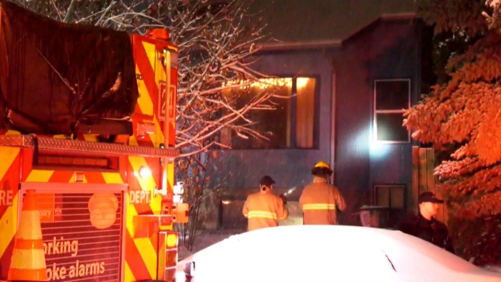 Fire investigators are looking into the cause of a late night blaze inside a four-plex in southwest Calgary on Thursday.