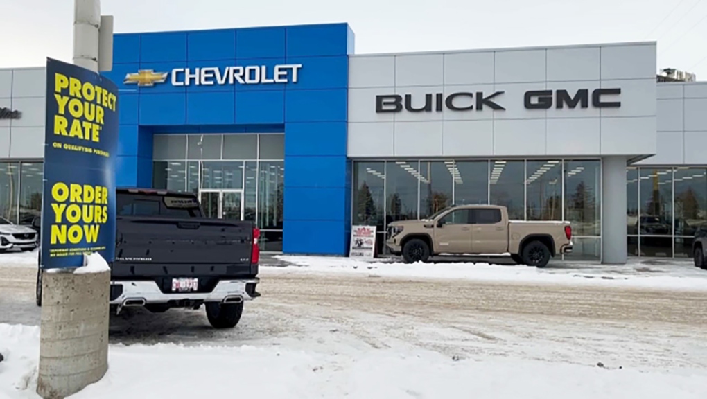 A potential customer allegedly carjacked a 2011 Buick Thursday from a dealership in northeast Calgary following a test drive