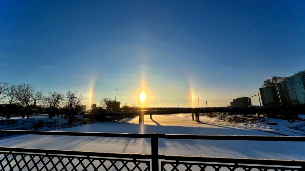 Viewer Mo captured this sun dial shot Thursday morning in Calgary. 
