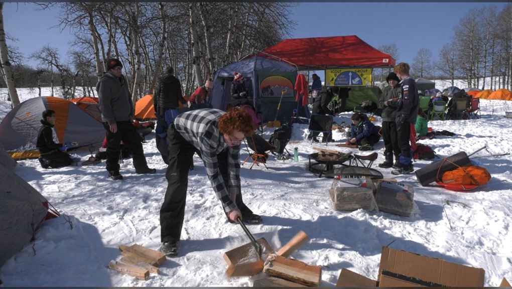 Calgary-area scouts learn winter survival skills