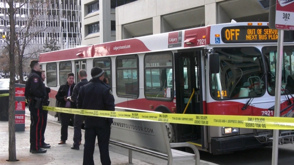 Gunfire erupts on bus driving in downtown Calgary