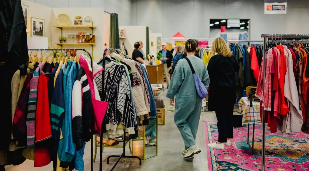 Find home goods and fashion finds at the CURATE Vintage Market, currated by Tipsy Palm, Alexander & Rose, and The Blu Poppie, at the 2023 Calgary Fall Home Show. (Facebook/Calgary Home Shows)