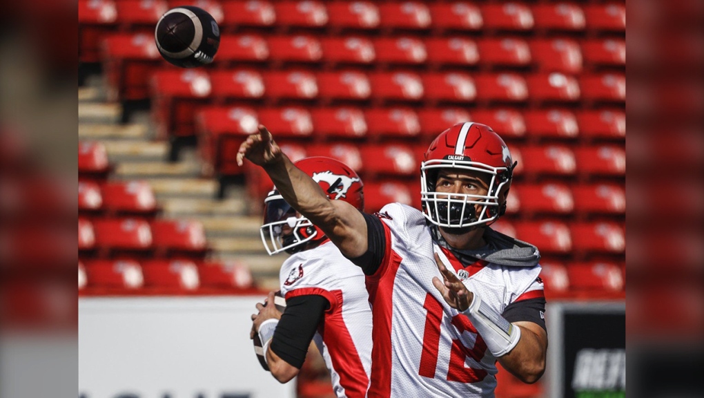 CFL camp opens in Calgary with heavy quarterback competition CTV News