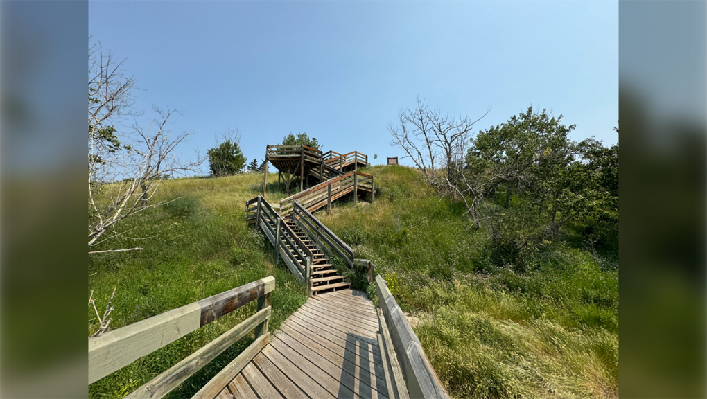 A stair climbing challenge to support military families takes place Friday at the McHugh Bluffs in northwest Calgary. 