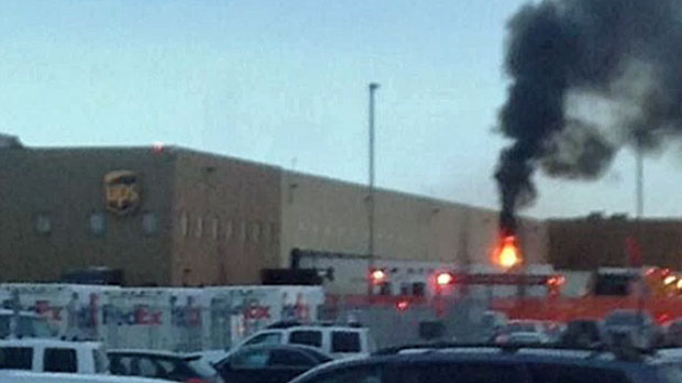 Fire crews investigating warehouse blaze