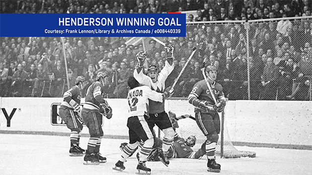 Paul Henderson’s 1972 goal to win the Summit Serie