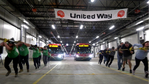 City of Calgary 8th annual bus pull