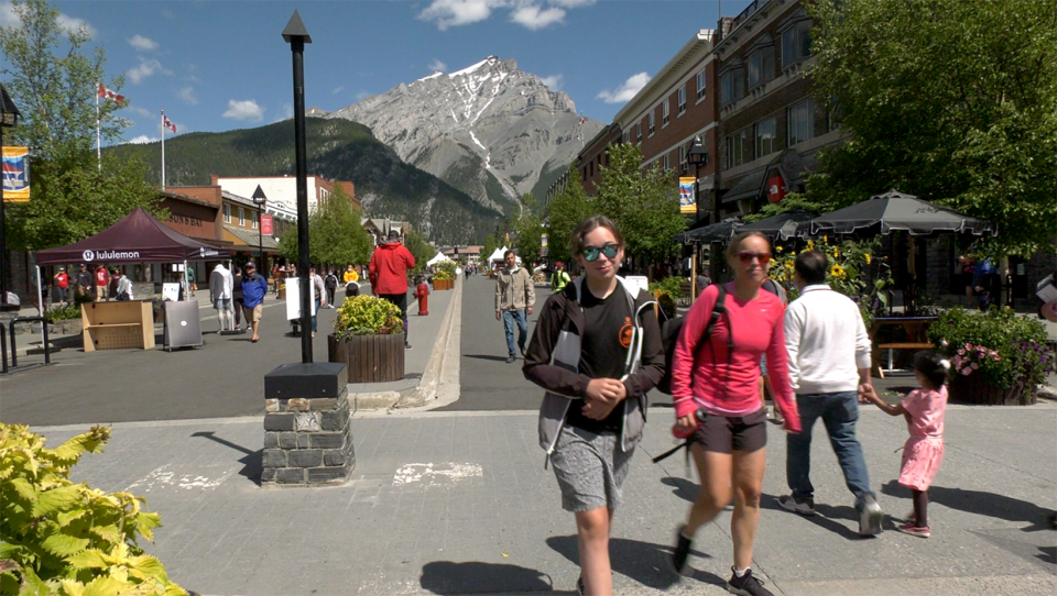 Banff pedestrian crossing