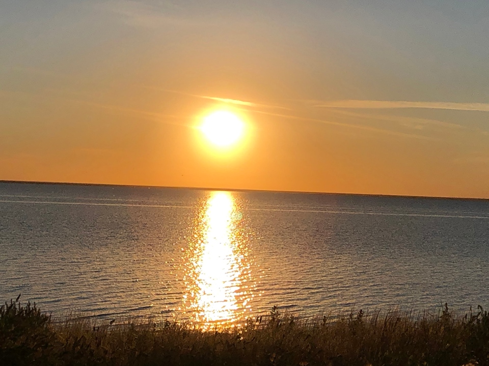 Lake Newell, sunset