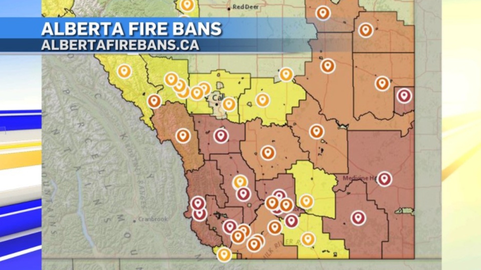 Alberta fire bans, Sept. 9, 2020
