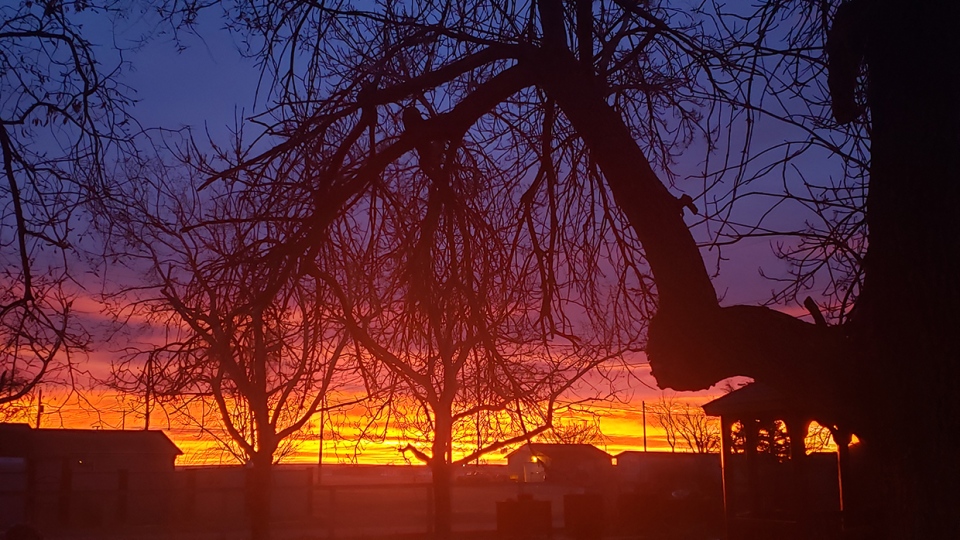 Fort Macleod, Cheryl, sunrise,