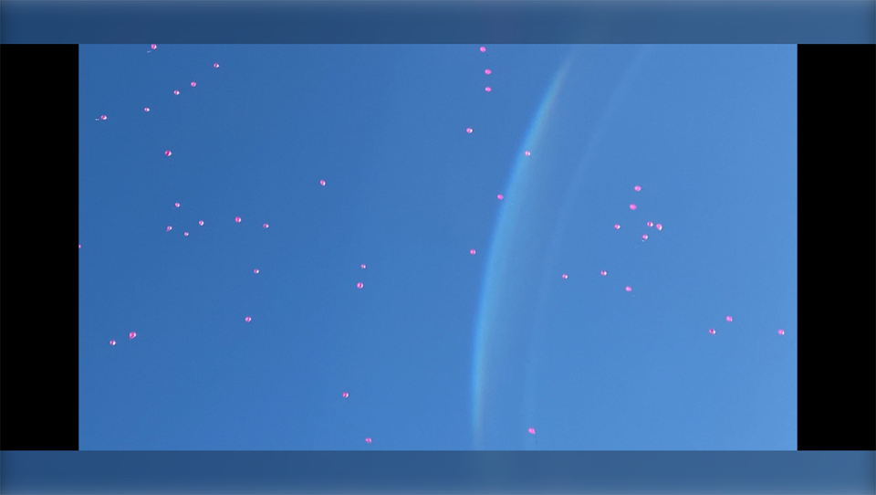 Pink balloons for Myanmar