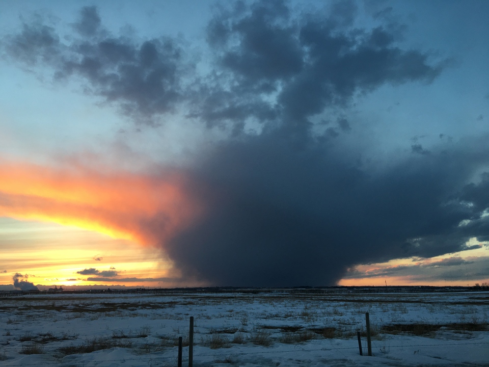 convection cloud, Darcy, southern Alberta,