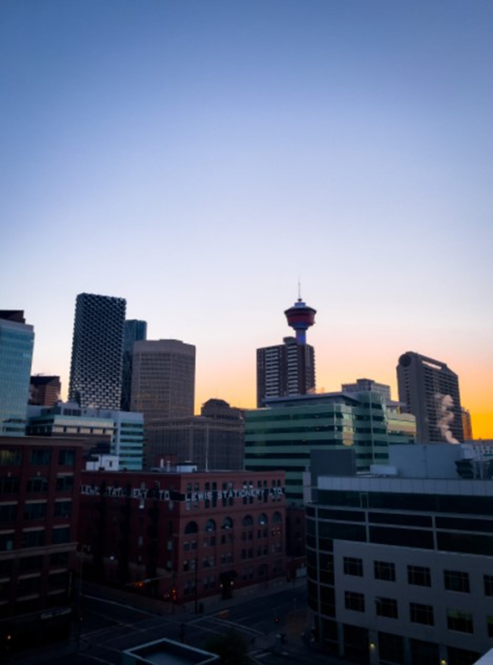 Calgary, downtown, sunrise, John Bain
