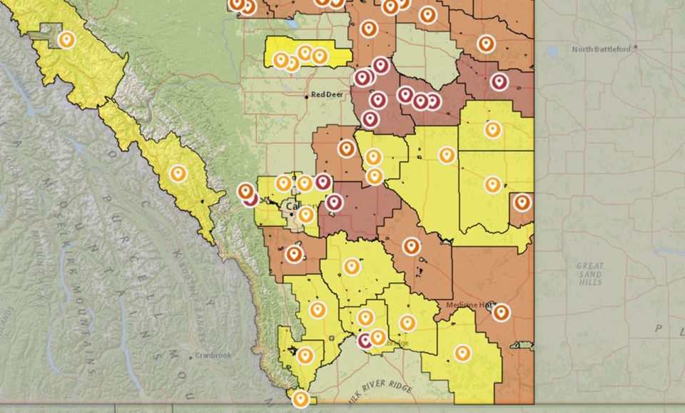 Alberta Fire Bans, May 11