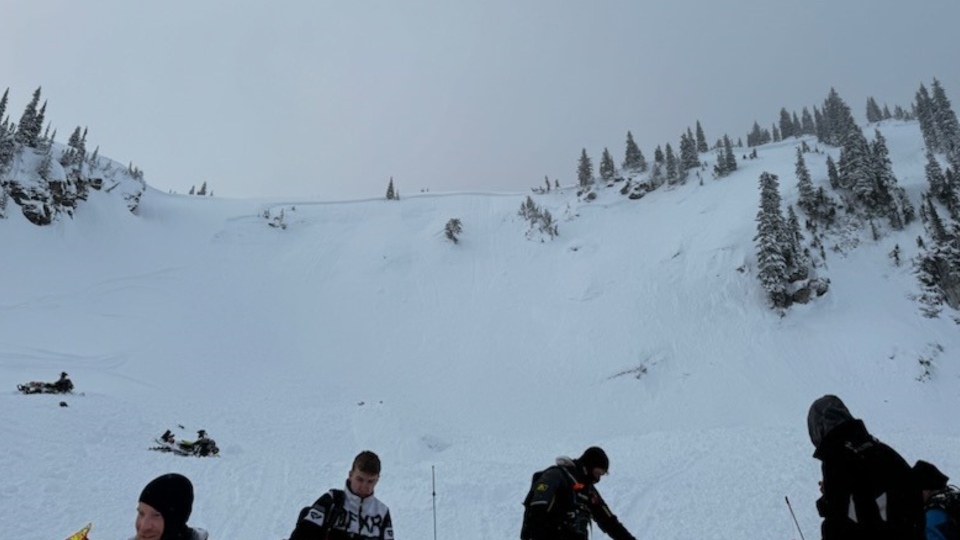 Avalanche near Revelstoke